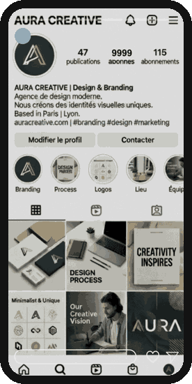 Mockup Instagram audit gratuit Hydeo Mons